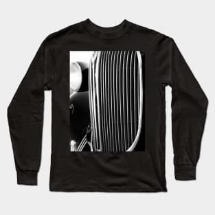 Classic Car Grill Black and White Photograph Long Sleeve T-Shirt